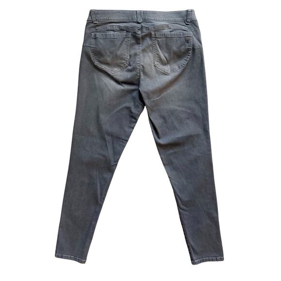 Democracy Pants Jeans Women's Sz 14 Gray AbSolution Skinny Ankle Ab Solution - Picture 13 of 13